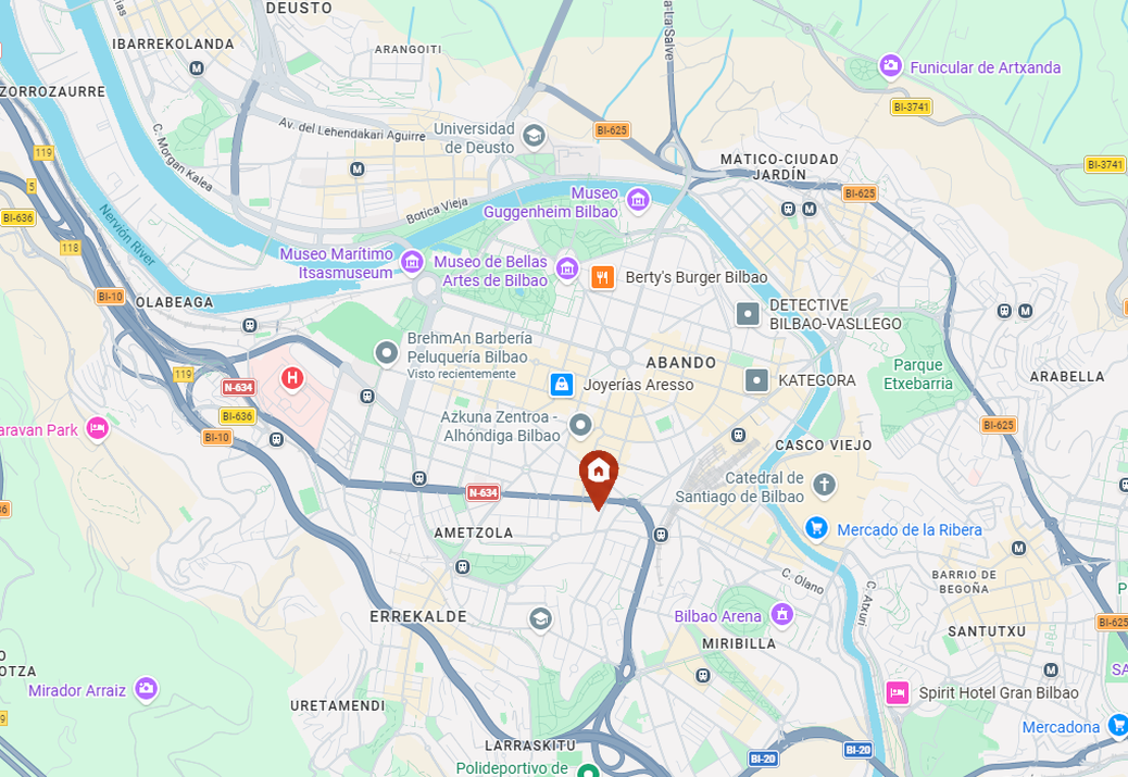 Mapa del barrio · Bilbao